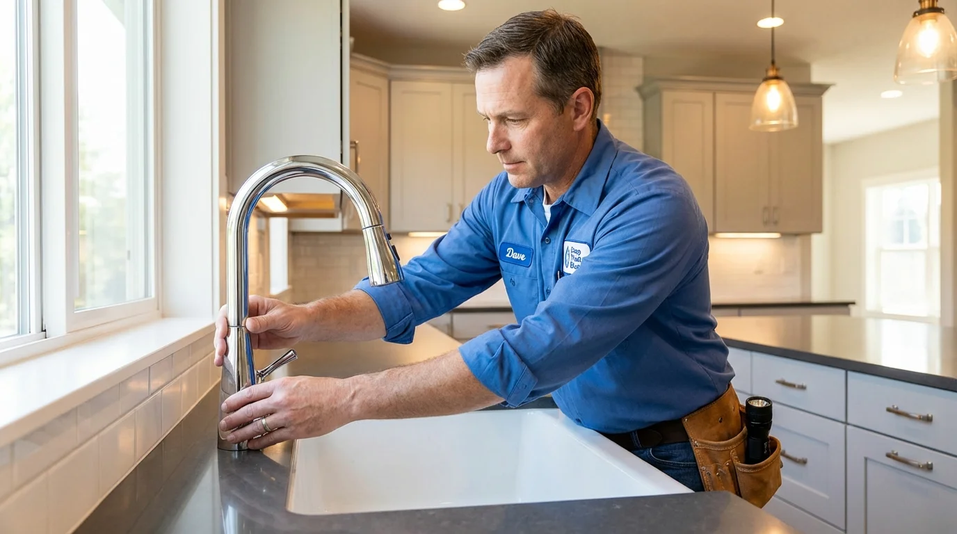 Kitchen faucet installation by Johns Plumbing LLC in Cotulla