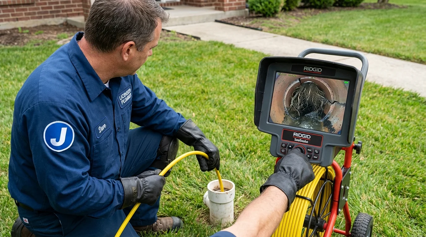 Sewer camera inspection being performed by Johns Plumbing LLC in Cotulla